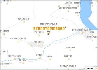 map of Staraya Pineger\