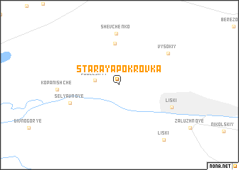 map of Staraya Pokrovka