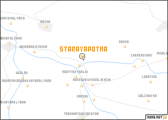 map of Staraya Pot\