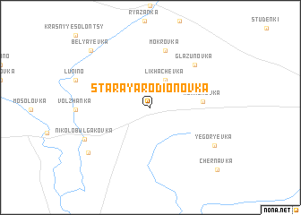 map of Staraya Rodionovka