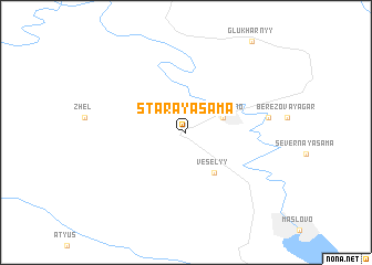 map of Staraya Sama