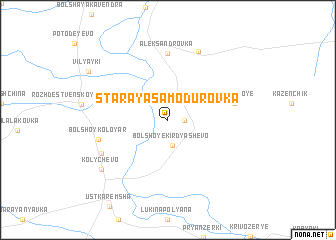 map of Staraya Samodurovka