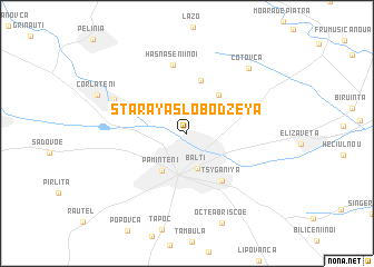 map of Staraya Slobodzeya