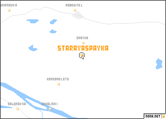 map of Staraya Spayka