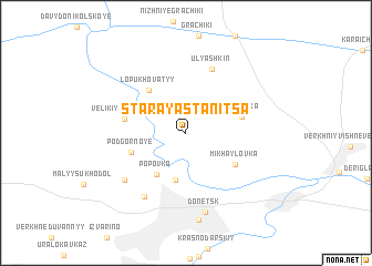 map of Staraya Stanitsa