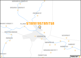 map of Staraya Stanitsa