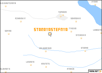 map of Staraya Stefnya