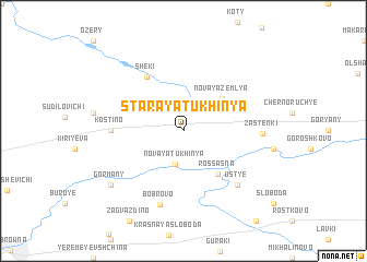 map of Staraya Tukhinya