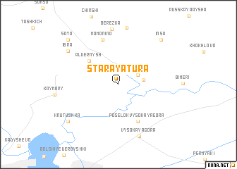 map of Staraya Tura