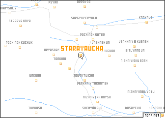 map of Staraya Ucha