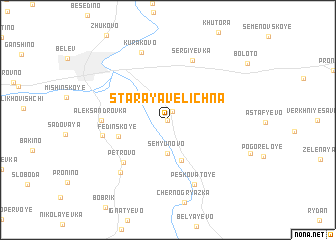 map of Staraya Velichna