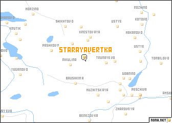 map of Staraya Vërtka