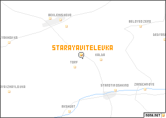 map of Staraya Vitelëvka