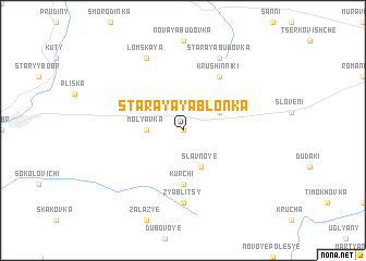 map of Staraya Yablonka