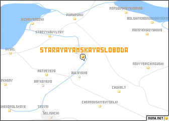 map of Staraya Yamskaya Sloboda