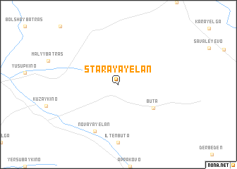 map of Staraya Yelan\