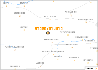 map of Staraya Yum\