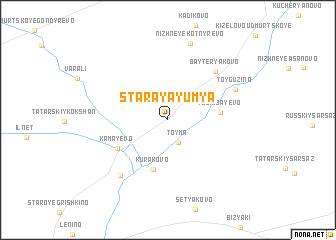 map of Staraya Yum\