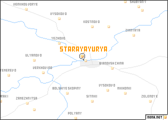 map of Staraya Yur\