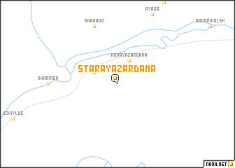 map of Staraya Zardama