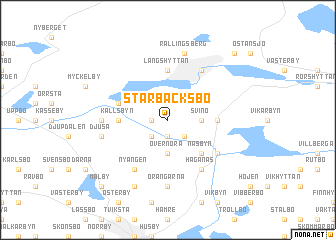 map of Starbäcksbo