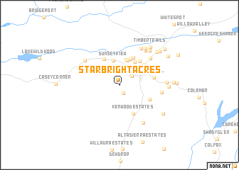 map of Starbright Acres