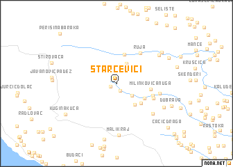 map of Starčevići