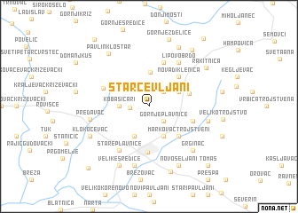 map of Starčevljani