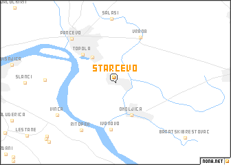 map of Starčevo