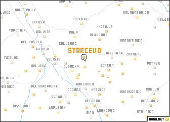 map of Starčevo