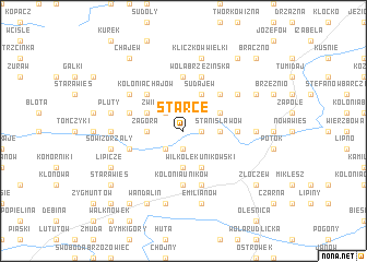 map of Starce