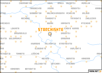 map of Starchishte