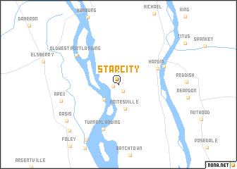 map of Star City