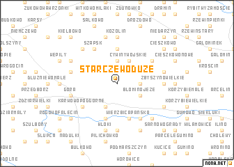 map of Starczewo Duże