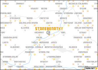 map of Staré Benátky