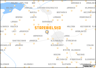 map of Stare Bielsko