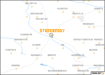 map of Stare Brody