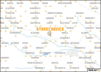 map of Stařechovice