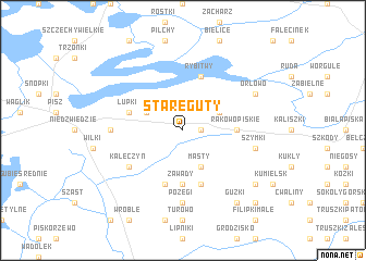 map of Stare Guty