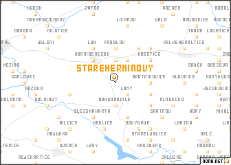 map of Staré Heřminovy