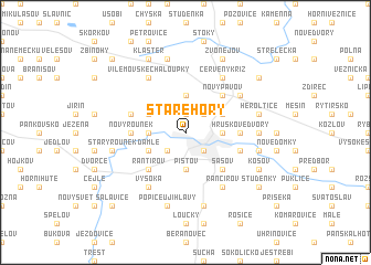 map of Staré Hory