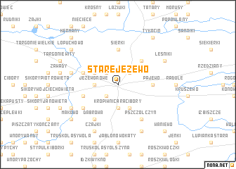 map of Stare Jeżewo