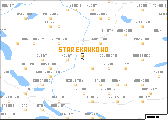 map of Stare Kawkowo