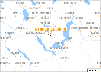 map of Stare Kiełbonki