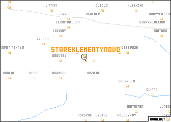 map of Stare-Klementynovo