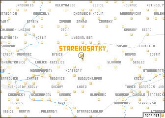 map of Staré Košátky