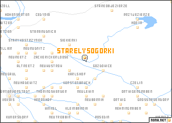 map of Stare Łysogórki