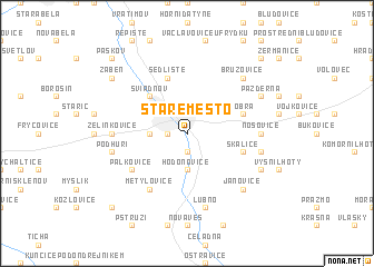 map of Staré Město