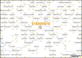 map of Staré Místo