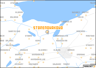 map of Stare Nowakowo